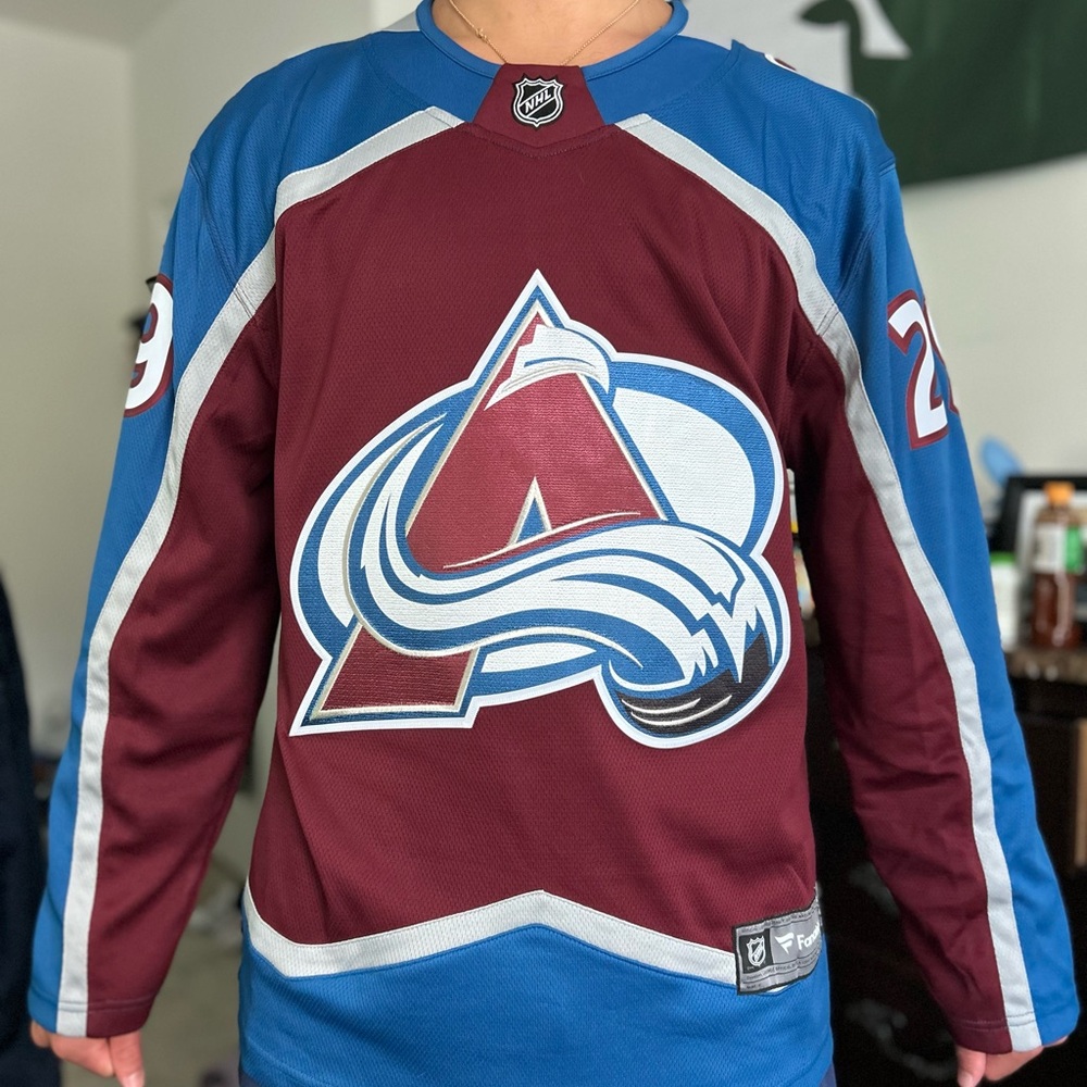 Fanatics Red and Blue NHL Jersey